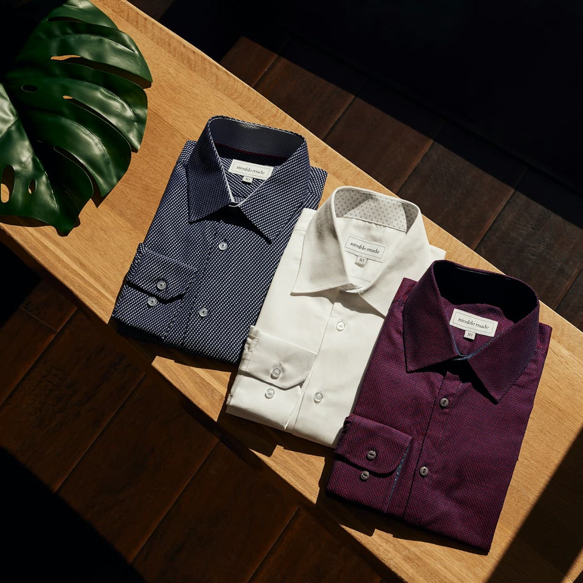 Hudson Rose Men's Classic Button-Down Shirt front product photo