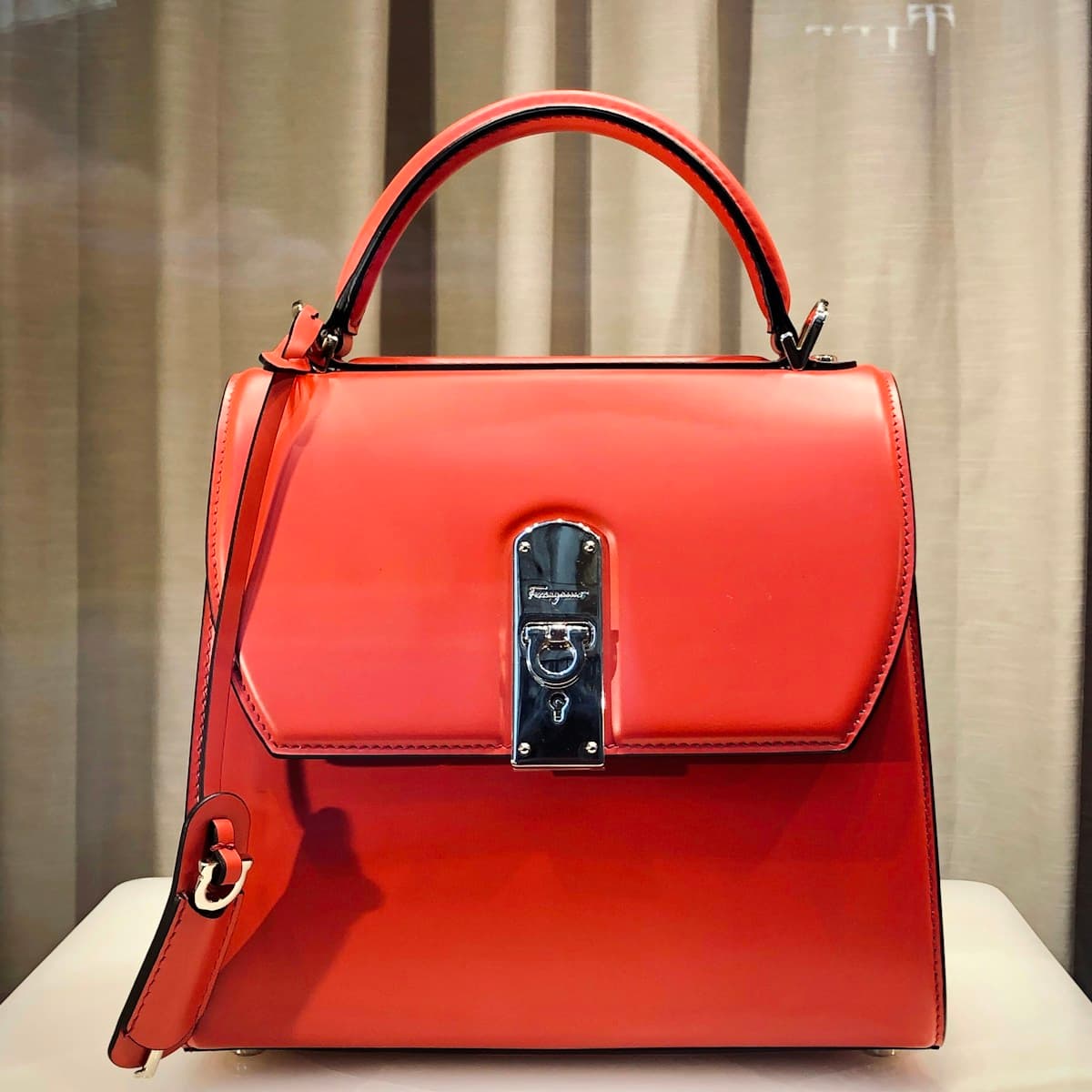 Hudson Rose Structured Crossbody Bag front product photo